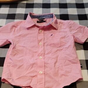Nautica Kids Pink Short Sleeve Shirt
